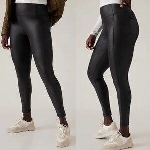 Athleta Delancey gleam Shine tight Leggings women’s size 1X